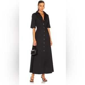 Staud Joan Maxi Dress in black